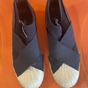 Adidas Black Slip-On Sneakers